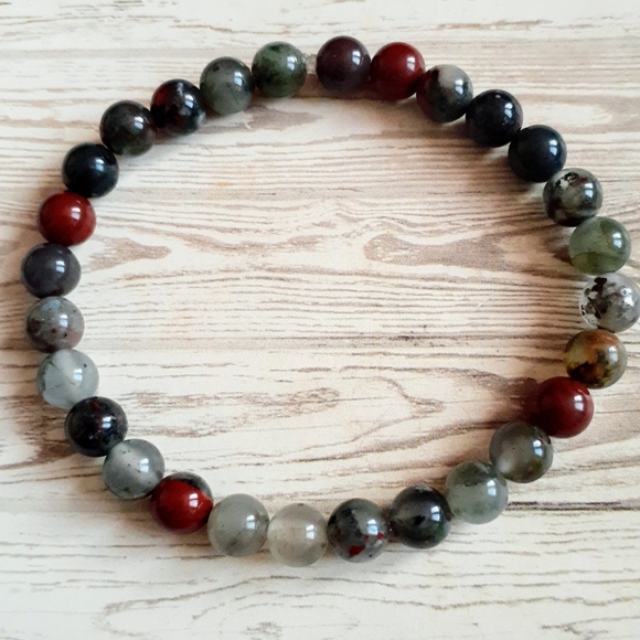 African Bloodstone Bracelet - Picture 2 of 2